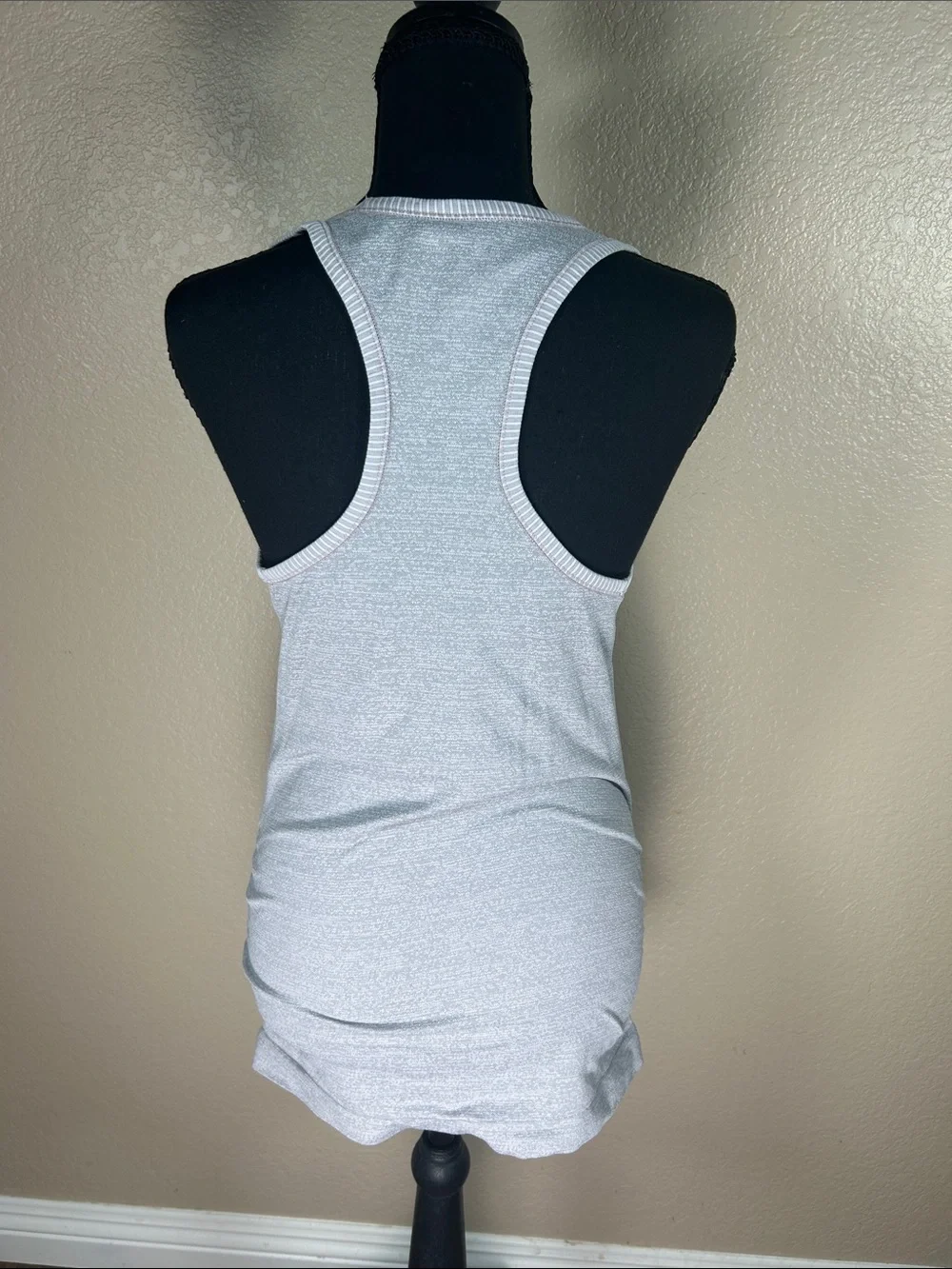 Athleta Gray Ruched Side Racerback Tank Top | Size Small - Picture 4 of 5